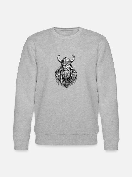 Wikinger Design - Stanley/Stella Unisex Bio-Sweatshirt CHANGER - Grau meliert