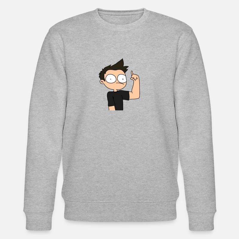 Chiby marv doigt levé - Sweat bio CHANGER Stanley/Stella Unisexe - gris chiné