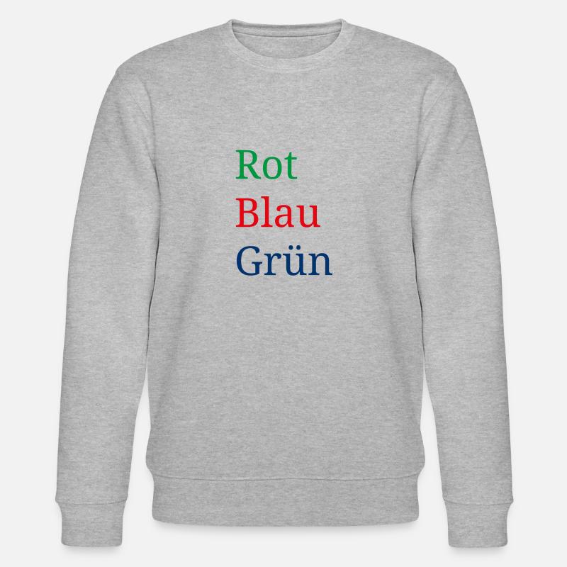 Optische Täuschung Illusion - Stanley/Stella Unisex Bio-Sweatshirt CHANGER - Grau meliert