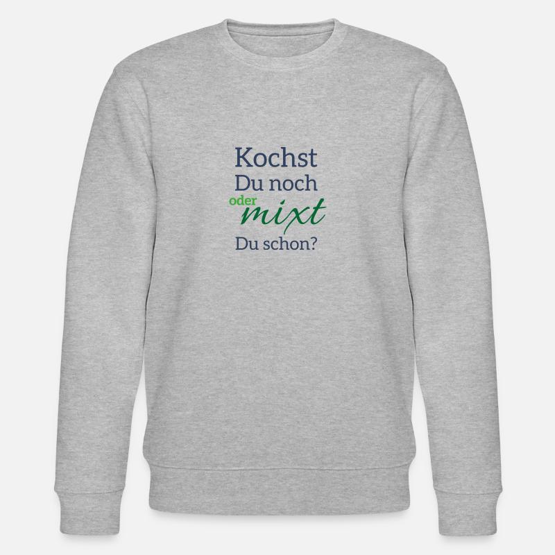 Kochst Du noch? - Stanley/Stella Unisex Bio-Sweatshirt CHANGER  - Grau meliert