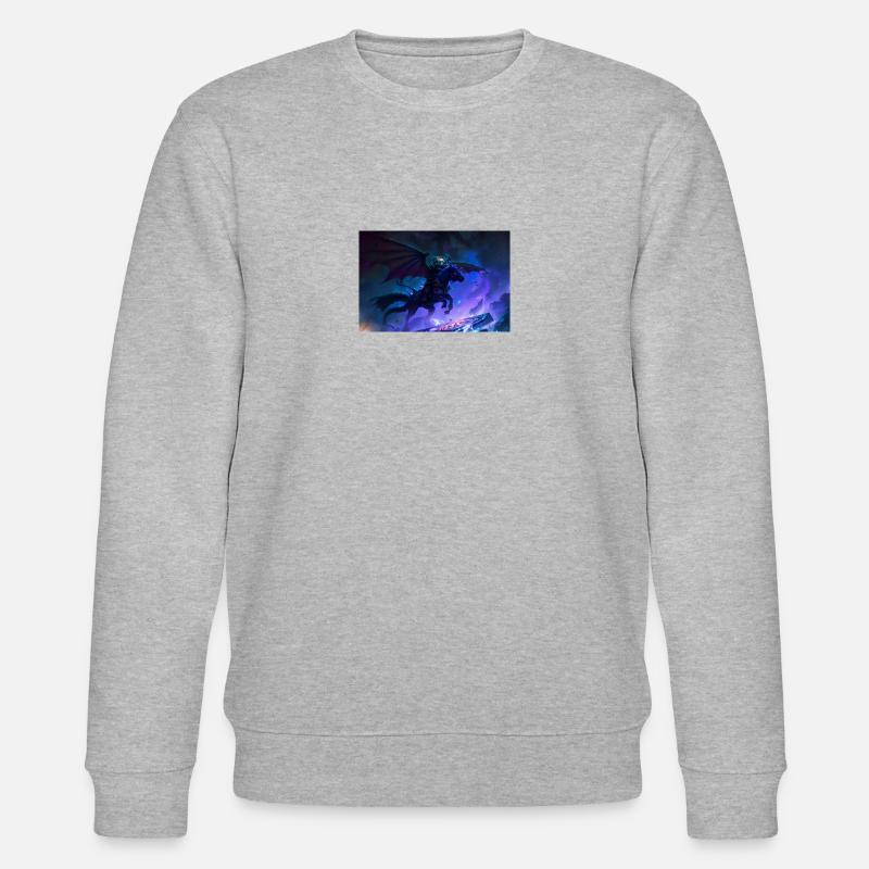 Night Rider - Pégase Noir - Sweat bio CHANGER Stanley/Stella Unisexe - gris chiné