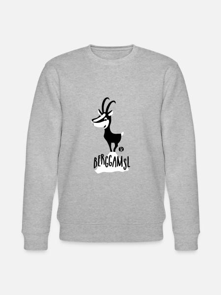 Gämse - Berggamsl - Stanley/Stella Unisex Bio-Sweatshirt CHANGER  - Grau meliert