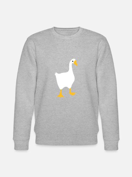 MEGET vred hvid gås - Stanley/Stella økologisk unisex-sweatshirt CHANGER  - grå meleret