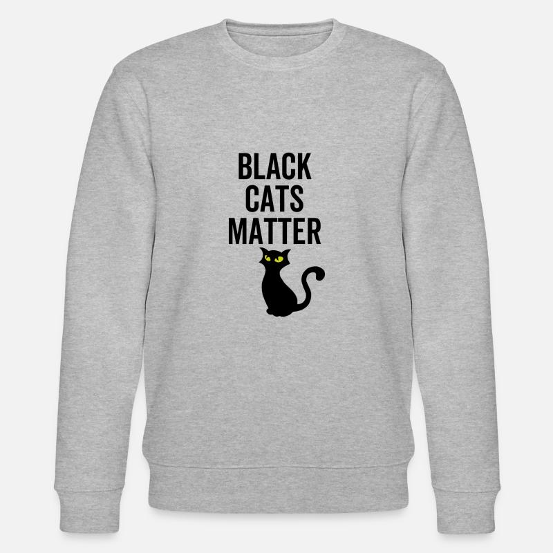 Les chats noirs comptent - Sweat bio CHANGER Stanley/Stella Unisexe - gris chiné