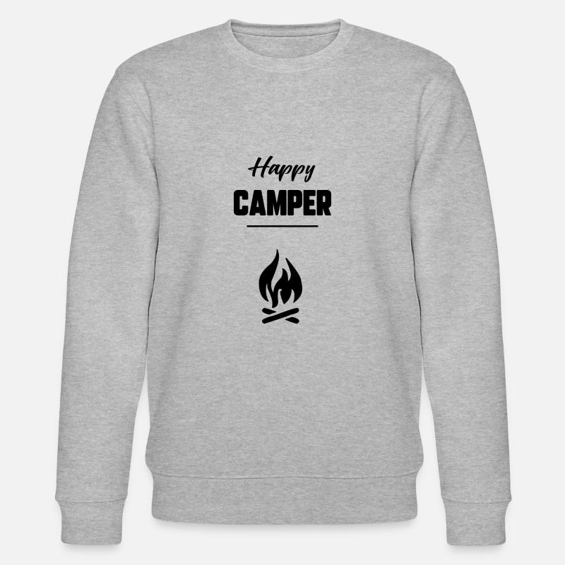 Glücklicher Camper - Stanley/Stella Unisex Bio-Sweatshirt CHANGER  - Grau meliert