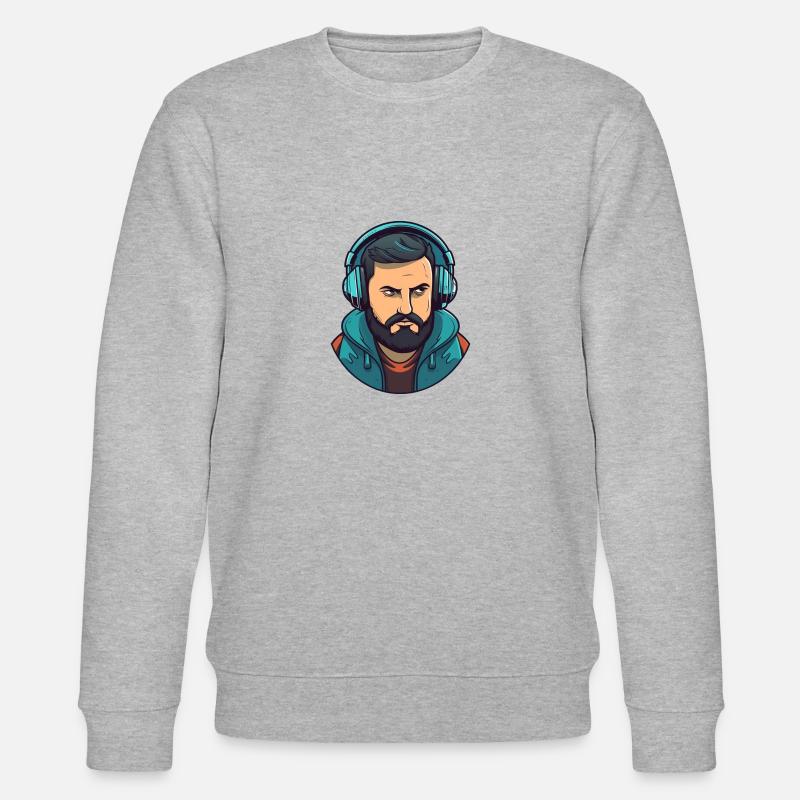 Mr Dj Nice Looking - Stanley/Stella Unisex Bio-Sweatshirt CHANGER  - Grau meliert