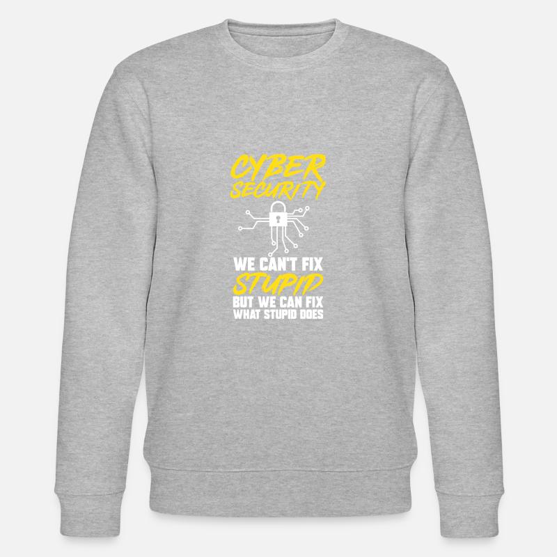Cybersecurity Hacker IT-Sicherheit - Stanley/Stella Unisex Bio-Sweatshirt CHANGER  - Grau meliert