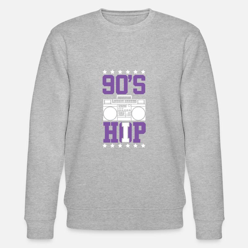 90 ger hip hop breakdance - Stanley/Stella Unisex Bio-Sweatshirt CHANGER - Grau meliert