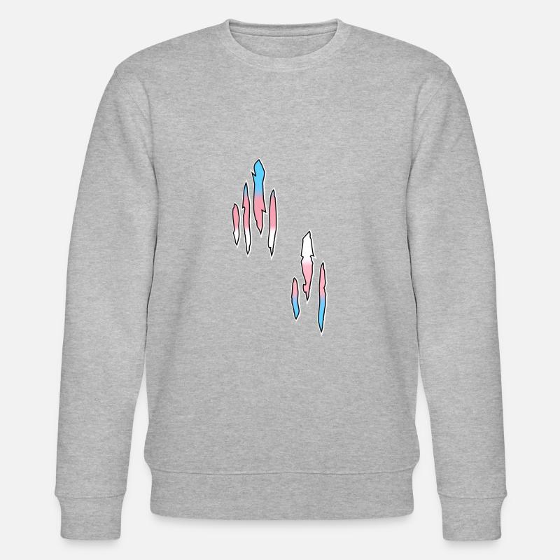 Trans Pride, Lgbtq - Stanley/Stella Unisex Bio-Sweatshirt CHANGER  - Grau meliert