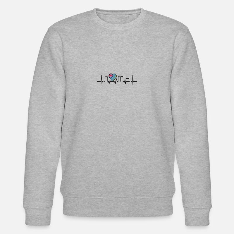 j'aime la maison Tuvalu - Sweat bio CHANGER Stanley/Stella Unisexe - gris chiné