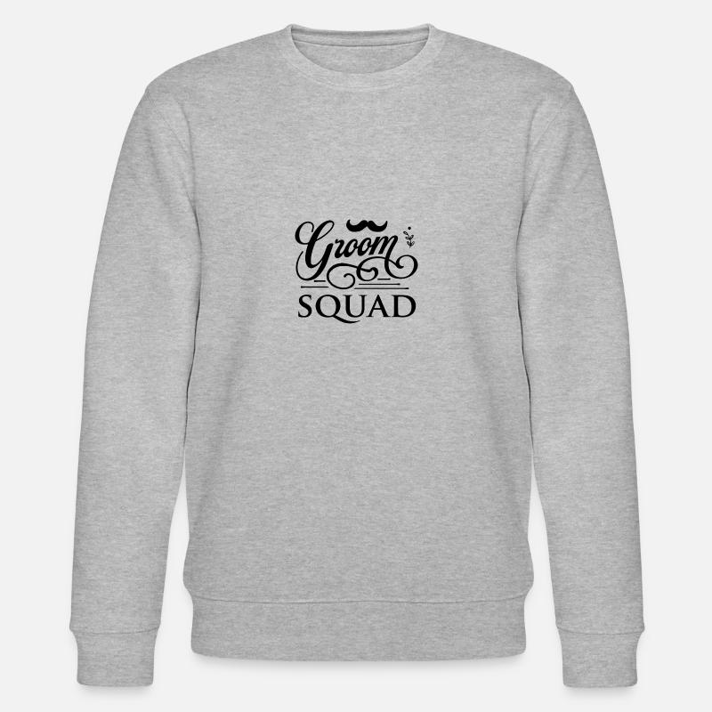 Groom Squad - Stanley/Stella Unisex Bio-Sweatshirt CHANGER  - Grau meliert
