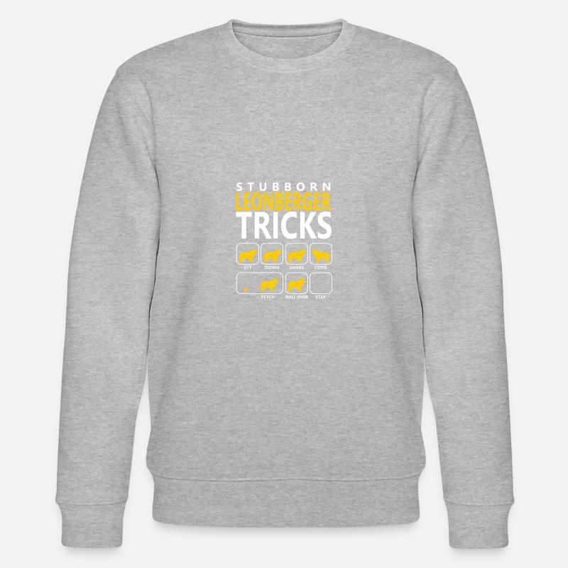 Hartnäckige Leonberger Tricks - Stanley/Stella Unisex Bio-Sweatshirt CHANGER - Grau meliert