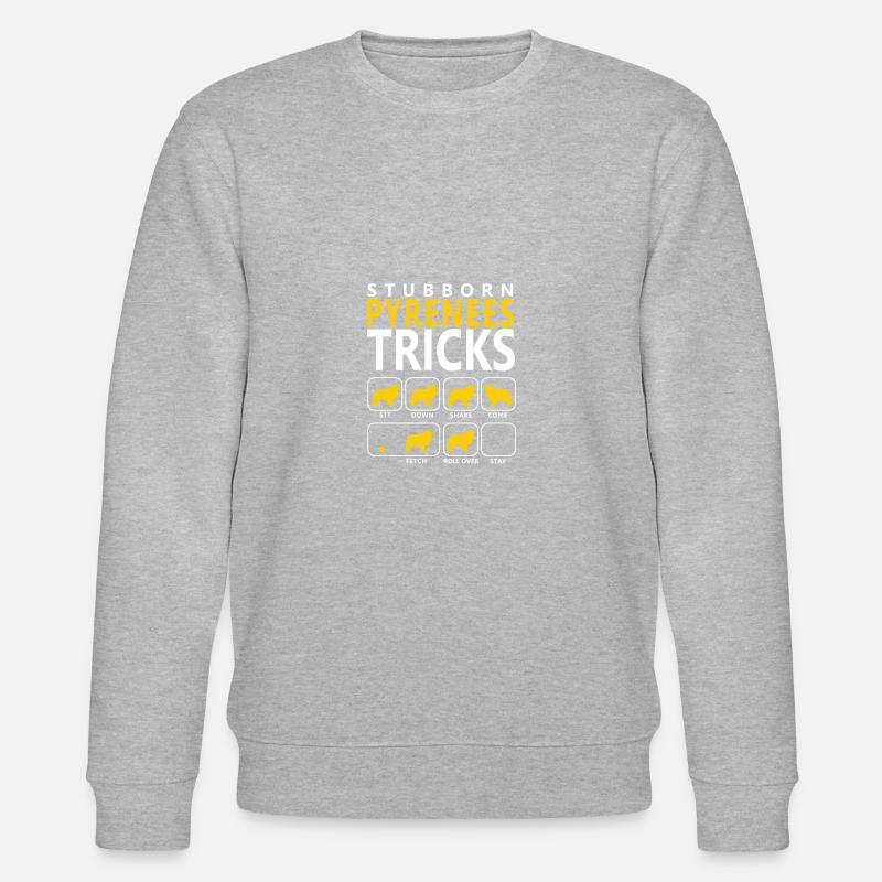 Hartnäckige Pyrenäen-Tricks - Stanley/Stella Unisex Bio-Sweatshirt CHANGER  - Grau meliert