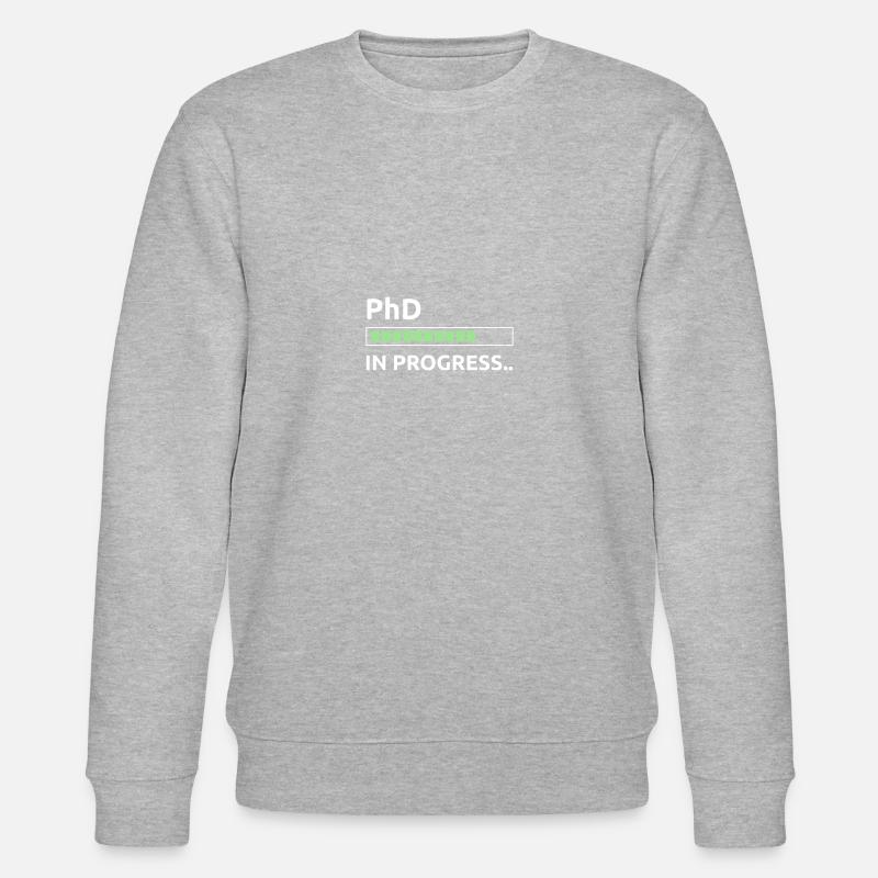 PhD in progress - Stanley/Stella Unisex Bio-Sweatshirt CHANGER  - Grau meliert
