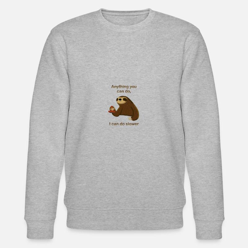 Beamten Spruch Geschenk - Stanley/Stella Unisex Bio-Sweatshirt CHANGER  - Grau meliert