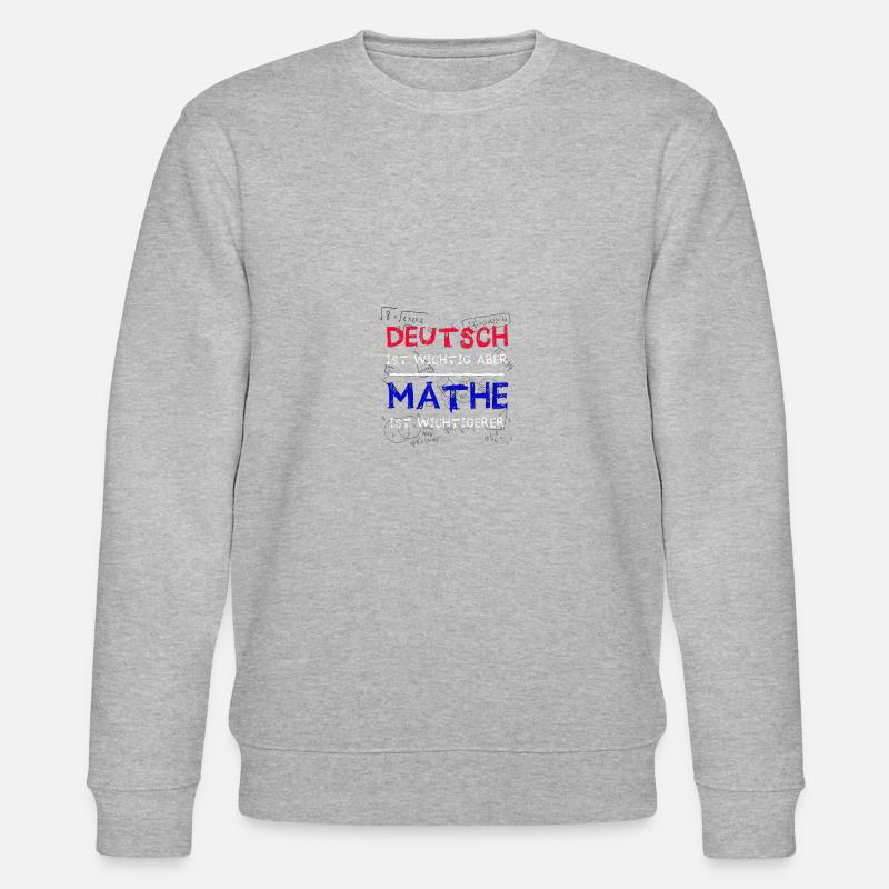 Mathelehrer Mathematik Mathematiker Geschenkidee - Stanley/Stella Unisex Bio-Sweatshirt CHANGER  - Grau meliert