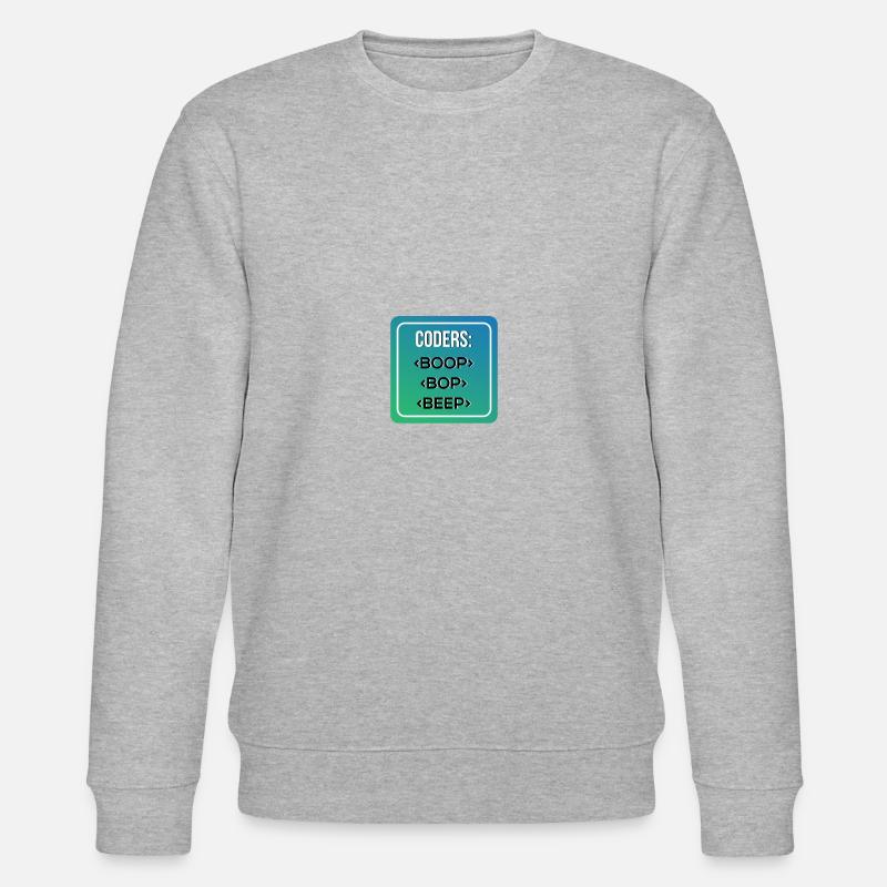 Codeurs BOOP BOP BEEP - Sweat bio CHANGER Stanley/Stella Unisexe - gris chiné