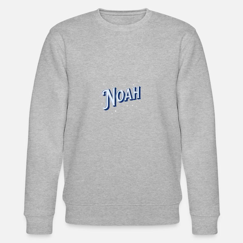 Noah Namen personalisiert - Stanley/Stella Unisex Bio-Sweatshirt CHANGER  - Grau meliert