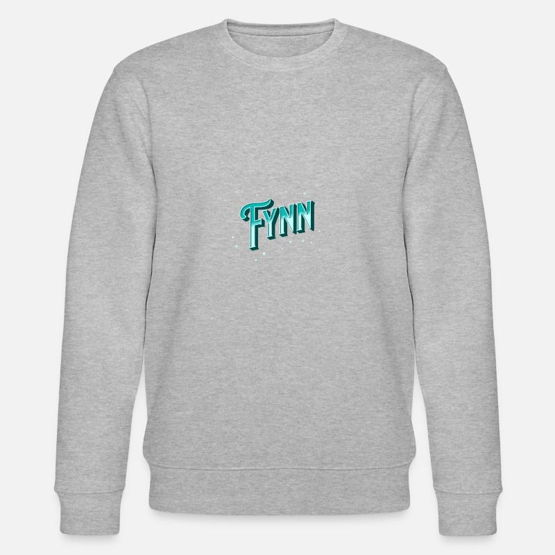 Fynn names personalized - Stanley/Stella CHANGER Unisex Organic Sweatshirt - heather grey