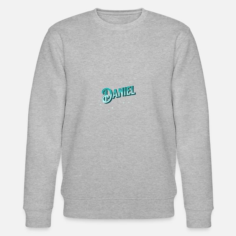 Daniel Namen personalisiert - Stanley/Stella Unisex Bio-Sweatshirt CHANGER  - Grau meliert