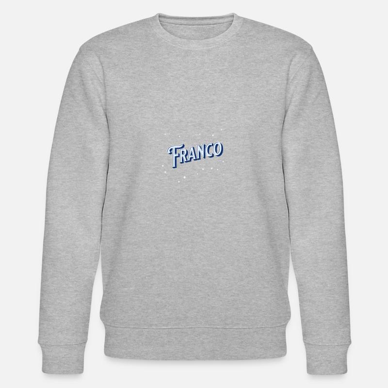 Franco name personalized - Stanley/Stella CHANGER Unisex Organic Sweatshirt - heather grey