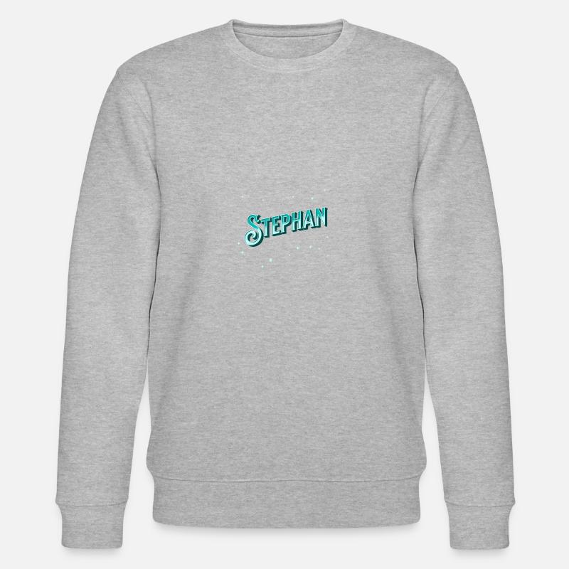 Stephan name personalized - Stanley/Stella CHANGER Unisex Organic Sweatshirt - heather grey