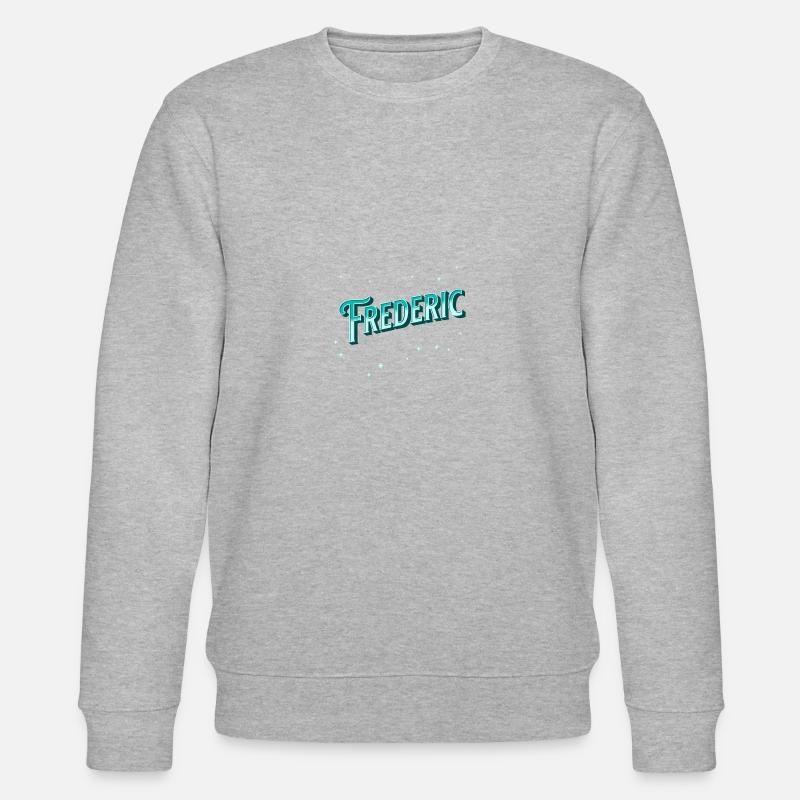 Frederic names personalized - Stanley/Stella CHANGER Unisex Organic Sweatshirt - heather grey