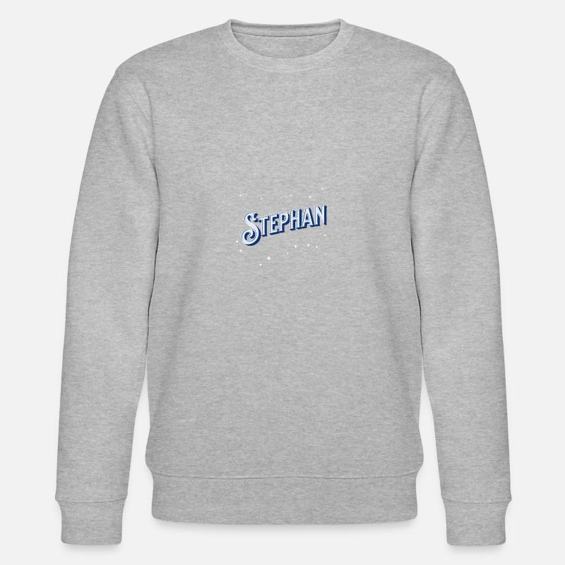 Stephan's name personalized - Stanley/Stella CHANGER Unisex Organic Sweatshirt - heather grey