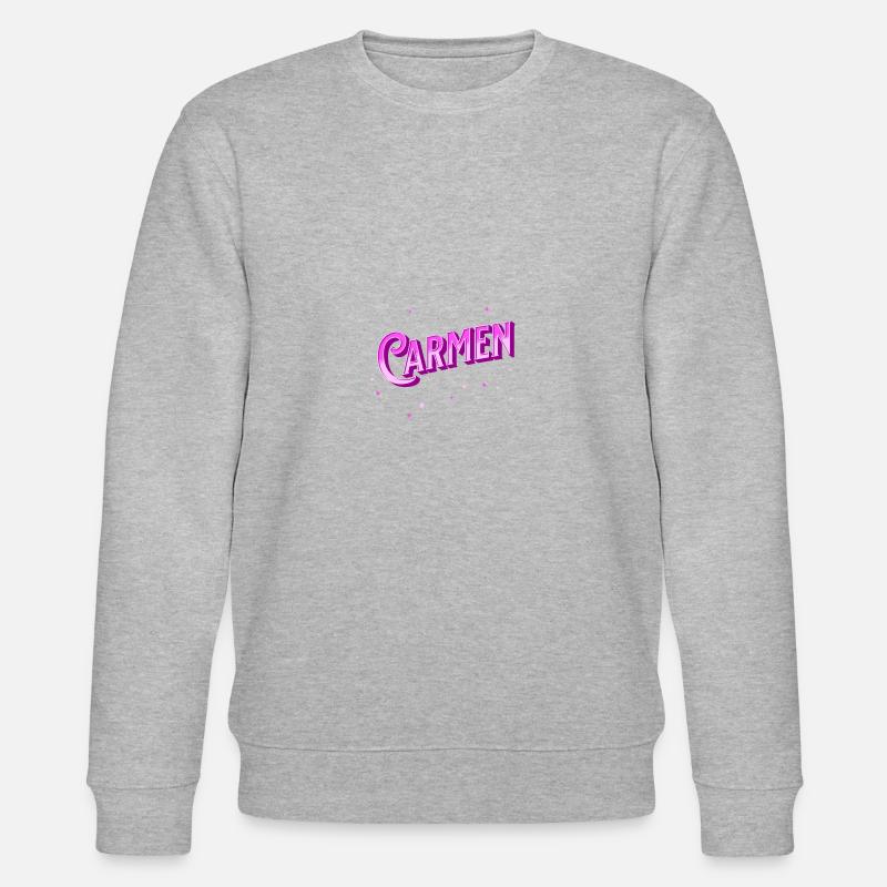 Carmen name personalized - Stanley/Stella CHANGER Unisex Organic Sweatshirt - heather grey