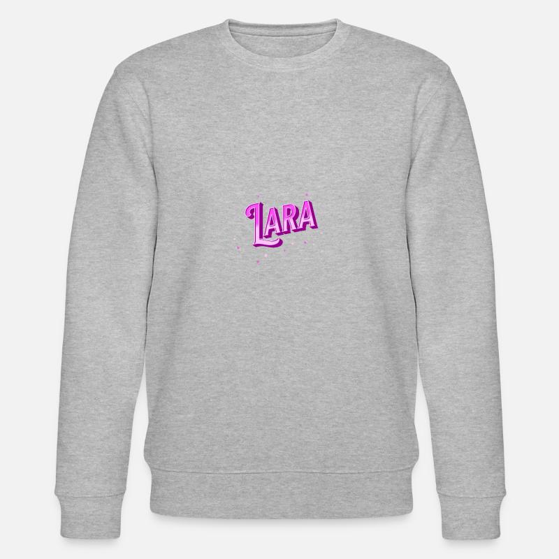 Lara name personalized - Stanley/Stella CHANGER Unisex Organic Sweatshirt - heather grey