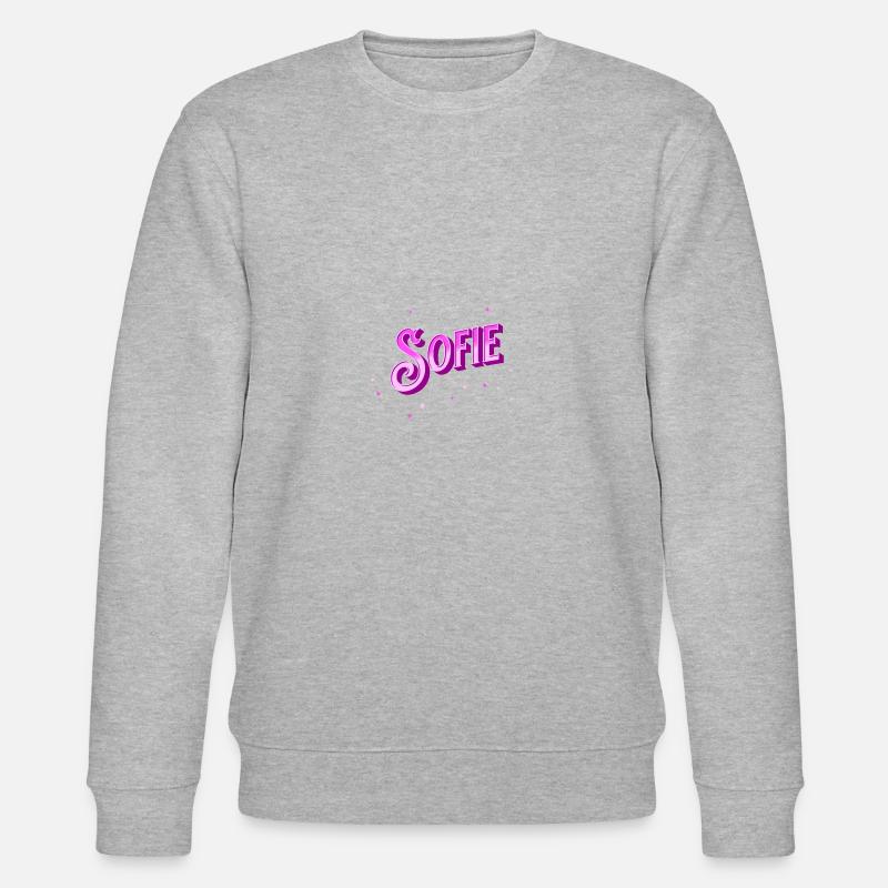 Sofie Namen personalisiert - Stanley/Stella Unisex Bio-Sweatshirt CHANGER - Grau meliert