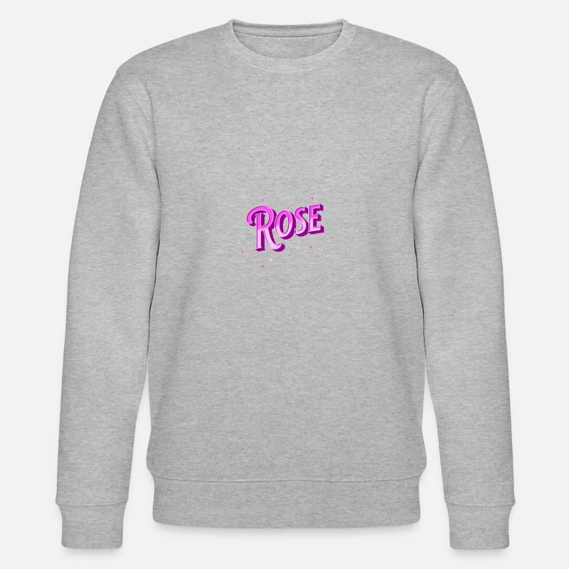 Rose names personalized - Stanley/Stella CHANGER Unisex Organic Sweatshirt - heather grey