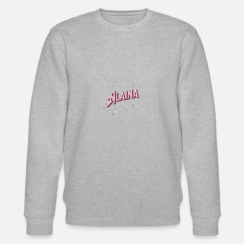 Alaina name personalized - Stanley/Stella CHANGER Unisex Organic Sweatshirt - heather grey
