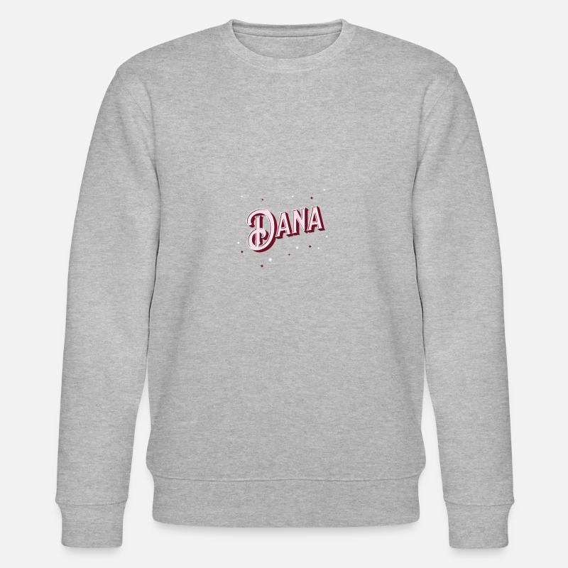 Dana name personalized - Stanley/Stella CHANGER Unisex Organic Sweatshirt - heather grey