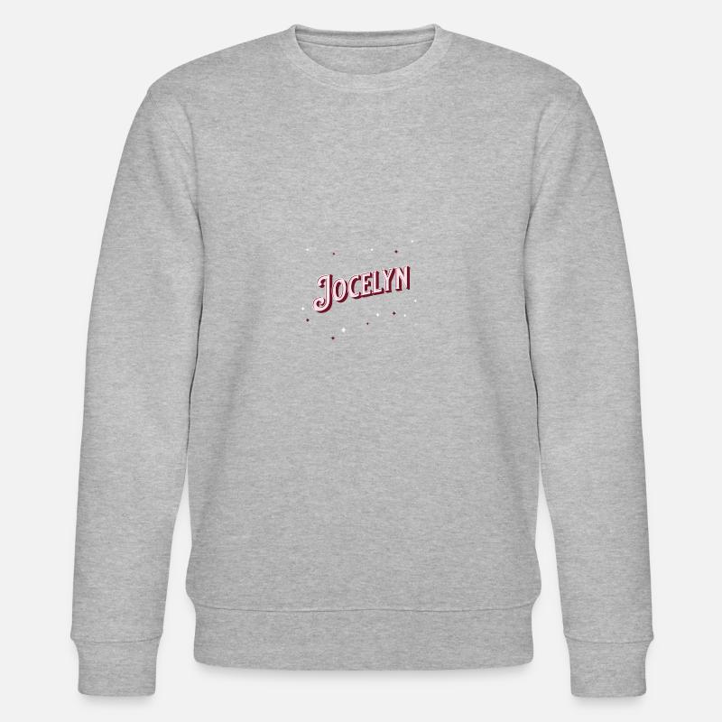 Jocelyn name personalized - Stanley/Stella CHANGER Unisex Organic Sweatshirt - heather grey
