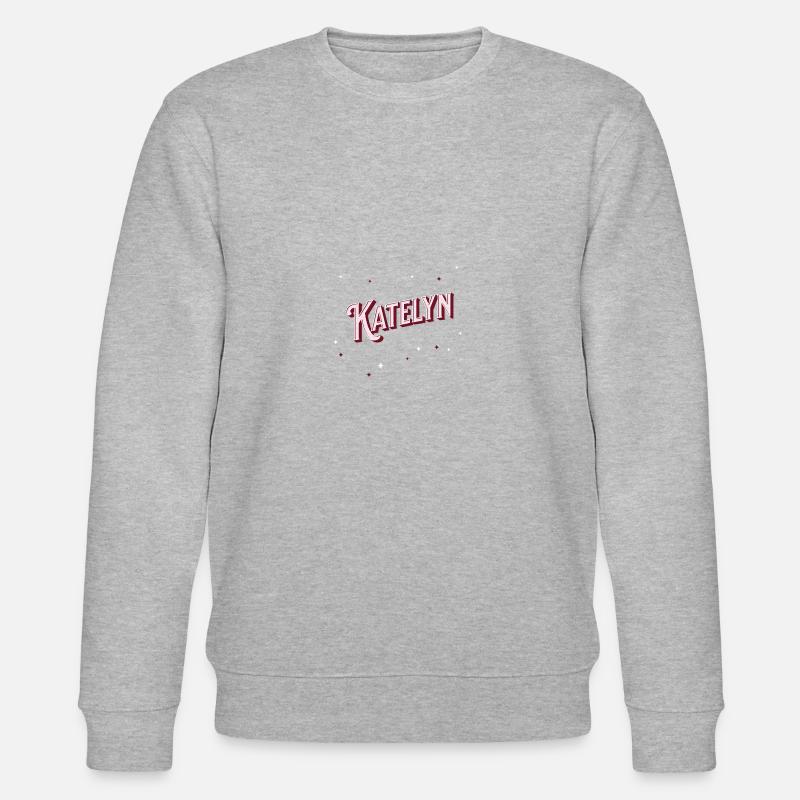 Katelyn name personalized - Stanley/Stella CHANGER Unisex Organic Sweatshirt - heather grey