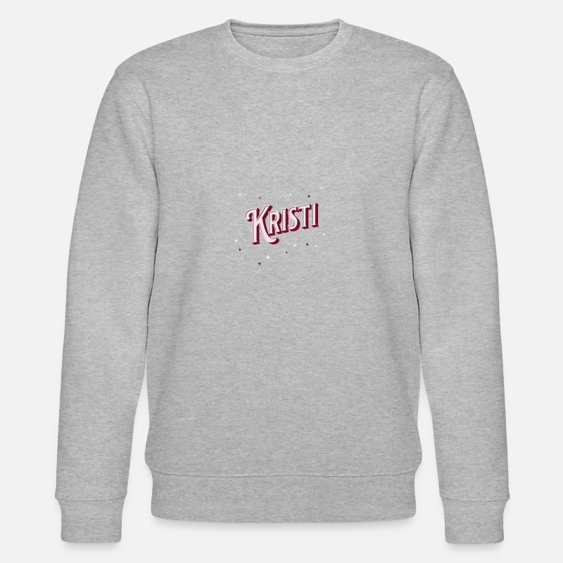 Kristi name personalized - Stanley/Stella CHANGER Unisex Organic Sweatshirt - heather grey