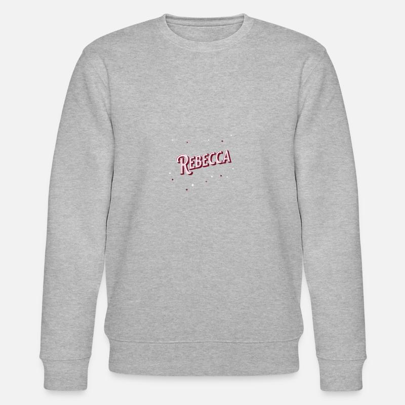 Rebecca's name personalized - Stanley/Stella CHANGER Unisex Organic Sweatshirt - heather grey