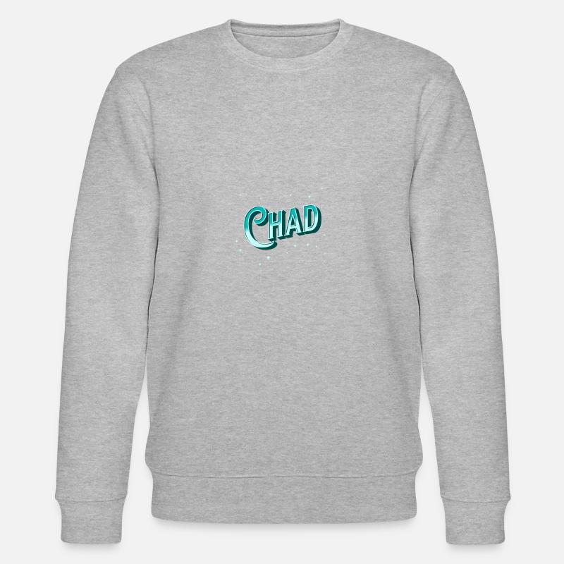 Chad name personalized - Stanley/Stella CHANGER Unisex Organic Sweatshirt - heather grey
