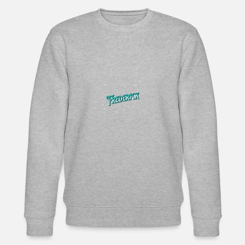 Frederick name personalized - Stanley/Stella CHANGER Unisex Organic Sweatshirt - heather grey