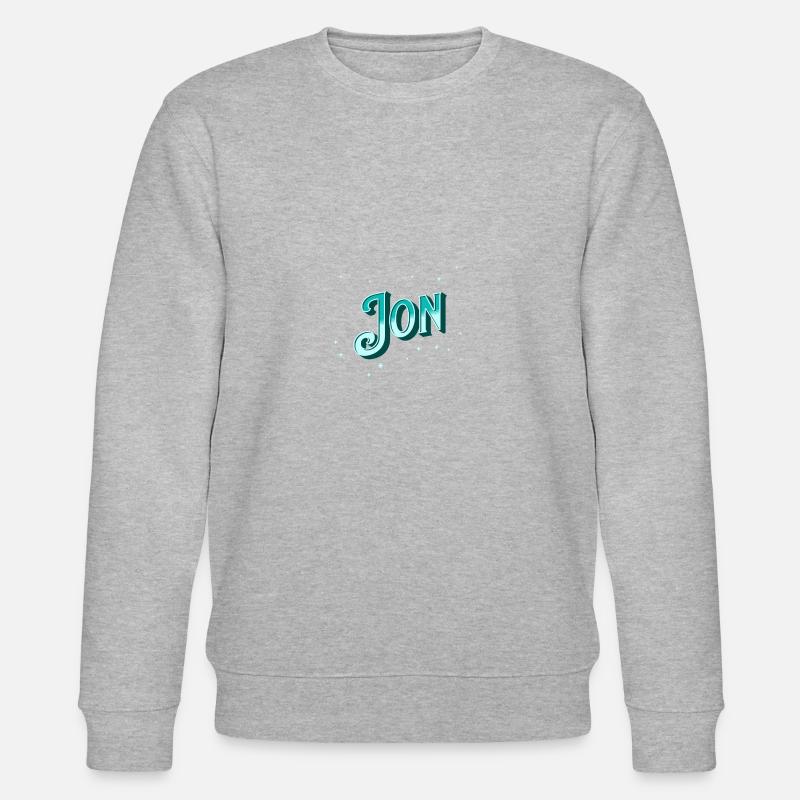 Jon Namen personalisiert - Stanley/Stella Unisex Bio-Sweatshirt CHANGER  - Grau meliert