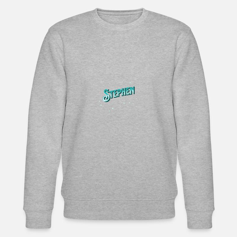 Stephen's name personalized - Stanley/Stella CHANGER Unisex Organic Sweatshirt - heather grey