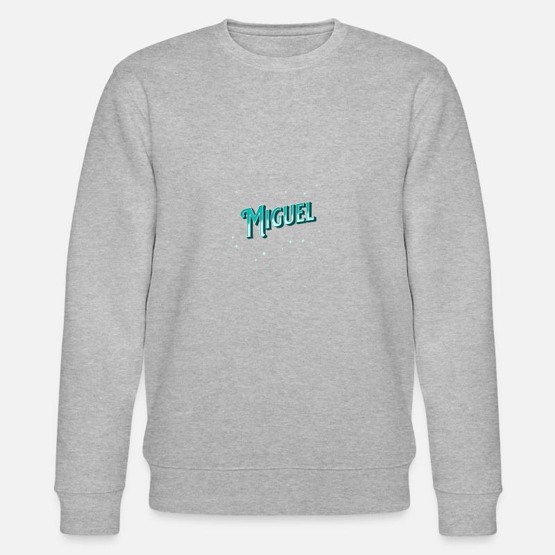 Miguel name personalized - Stanley/Stella CHANGER Unisex Organic Sweatshirt - heather grey