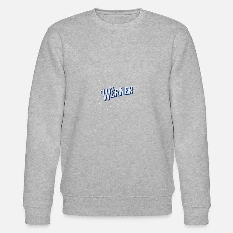 Werner name personalized - Stanley/Stella CHANGER Unisex Organic Sweatshirt - heather grey