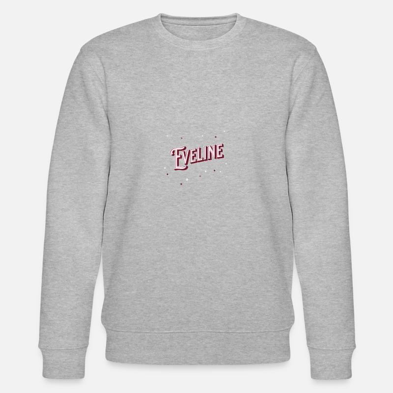 Eveline name personalized - Stanley/Stella CHANGER Unisex Organic Sweatshirt - heather grey