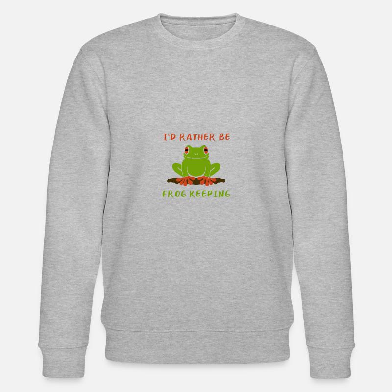 Frog Toad Jungle Jungle Cadeau - Sweat bio CHANGER Stanley/Stella Unisexe - gris chiné