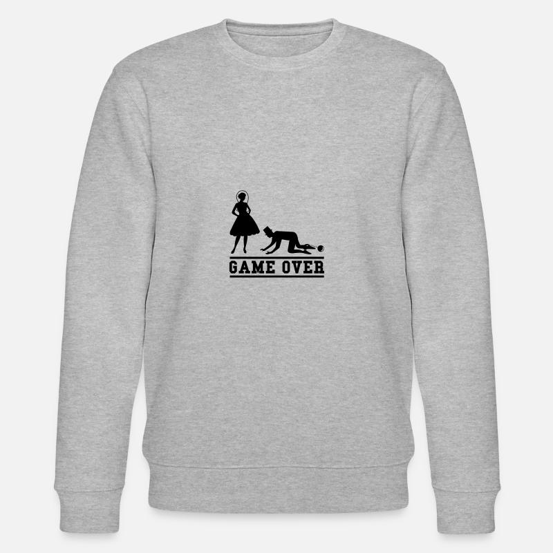 ehepaar game over - Stanley/Stella Unisex Bio-Sweatshirt CHANGER  - Grau meliert