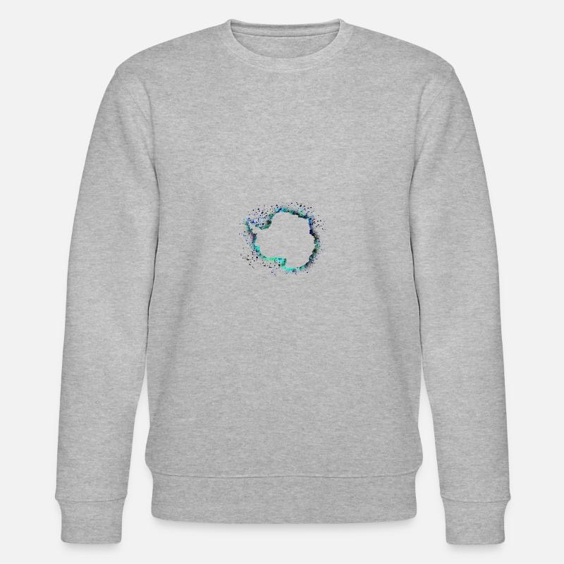 Antarktis Südpol - Stanley/Stella Unisex Bio-Sweatshirt CHANGER  - Grau meliert