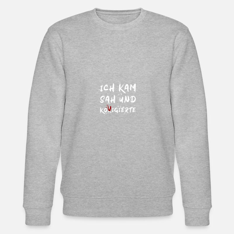 Lateinlehrer Student Schüler Geschenk - Stanley/Stella Unisex Bio-Sweatshirt CHANGER  - Grau meliert