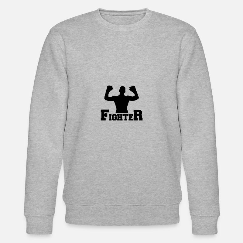 fighter - Stanley/Stella Unisex Bio-Sweatshirt CHANGER  - Grau meliert